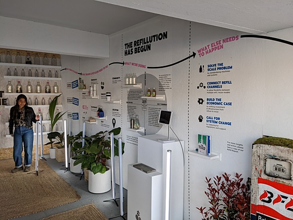 Pop-up installation to showcase Ecover's Refullution campaign